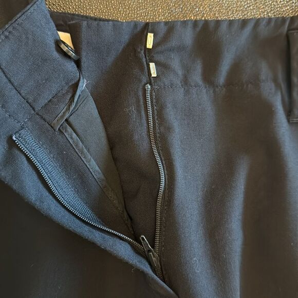 Rene Lazard Black Wool cuffed Pants size 36/Small - Picture 8 of 11